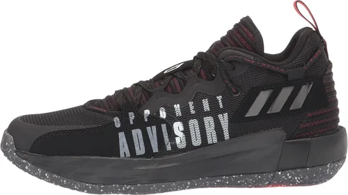 Vista 8 de adidas Tenis de baloncesto unisex Dame 7 Extply para adultos, NegroRojo