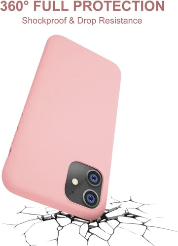Vista 3 de DTTO - Carcasa para iPhone 11, [serie Romance] completamente de silicona [cámara mejorada y protección de pantalla] con amortiguación de diseño