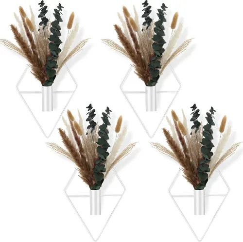 Vista 23 de Jexine - 2 macetas artificiales colgantes para decoración de pared, antiguas, eucalipto Cobre Antiguo