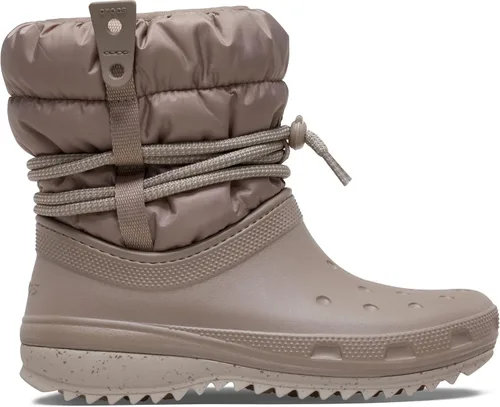 Vista 6 de Crocs Botas cortas clásicas Neo Puff para mujer, Diseño de hongo
