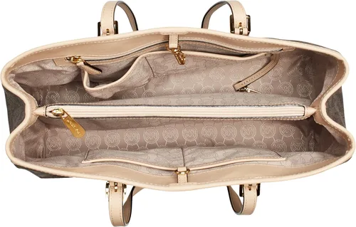 Vista 5 de Michael Kors Jet Set viaje Signature café Grande bolsa Bolso 30t3gtvt7b-200