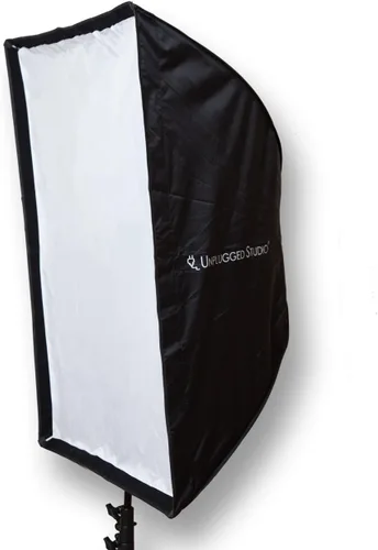 Vista 4 de UNPLUGGED STUDIO 24" x 36" 23.6 in x 35.4 in paraguas rectangular softbox con bolsa de transporte - Modificador de luz portátil para retrato