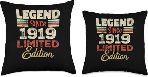 Vista 3 de 104th Birthday 104 Year Old Since 1919 Limited Edition Throw Pillow