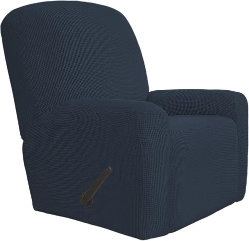 Vista 106 de Easy-Going Funda Elástica para Sofá Reclinable Cobertor de Sofá 4 Piezas Protector de Muebles Sofá Suave con Fondo Elástico Poliéster Spandex Tela