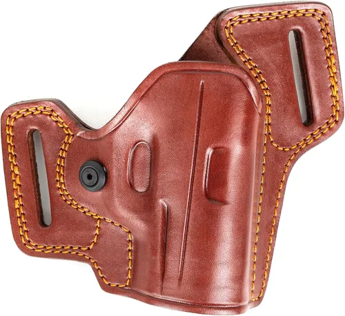 Vista 6 de Doruk Funda para pistola Sig P365 380 Auto Owb Combat Master hecha a mano de cuero