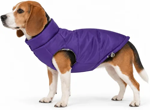 Vista 9 de DJANGO Abrigo de invierno reversible para perros con acolchado – Chaqueta de invierno cálida para perros y abrigo aislante repelente al agua