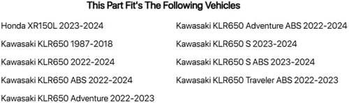 Vista 2 de Tusk Estriberas de Carrera de Billete con Muelles Compatibles con Kawasaki KLR650 1987-2018, 2022-2025