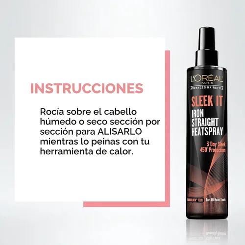 Vista 4 de L'Oréal Paris - Espray para peinar cabello liso y sedoso, 5.7 onzas