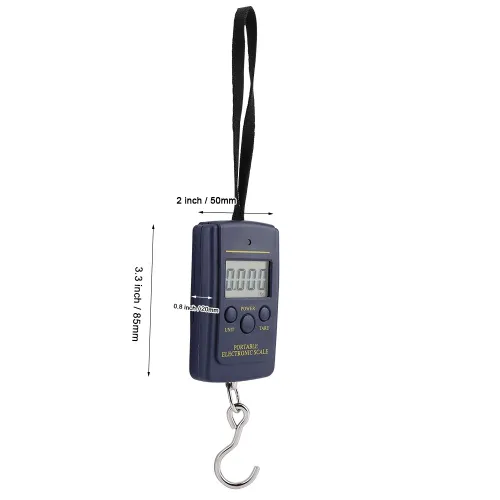 Vista 3 de Balanza digital colgante, báscula electrónica de 88.2 lbs0.35 oz, báscula portátil para equipaje colgante digital con gancho para maleta