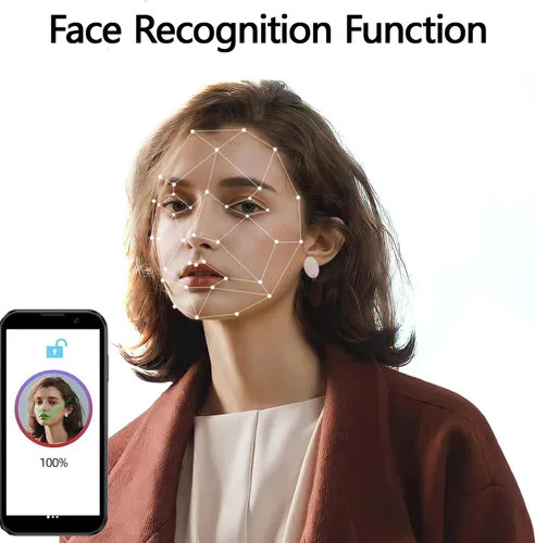 Vista 7 de Mini teléfono inteligente 3G desbloqueado, 3.0 pulgadas HD Android Dual Sim Quad Core Face ID Mini Premium Niño Pequeño Teléfono celular de bolsillo
