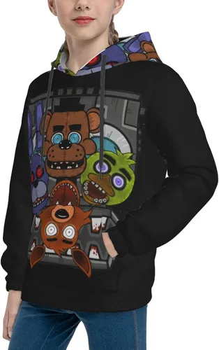 Vista 6 de Cartoon Fives Nights At Freddy Youth Hoodie 3d Printed Hooded Youth Pullover Boys And Girls Sweatshirt Sweater Long Sleeve