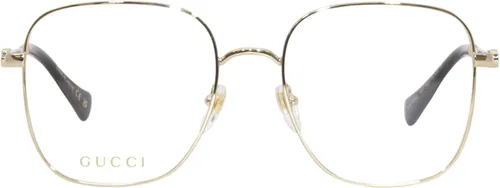 Vista 2 de Gucci GG1144O-001 Gold Square Gafas de mujer, Dorado (Gold-001)
