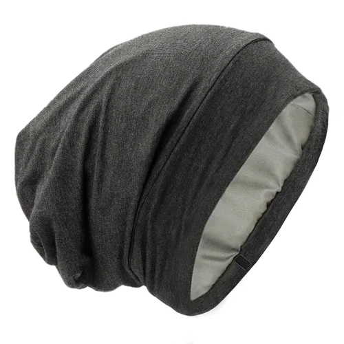 Vista 15 de Gorro de Dormir con Forro de Satén de Seda - Ajustable que se Mantiene Toda la Noche, Cobertura Envolvente para el Cabello, Gorro Holgado