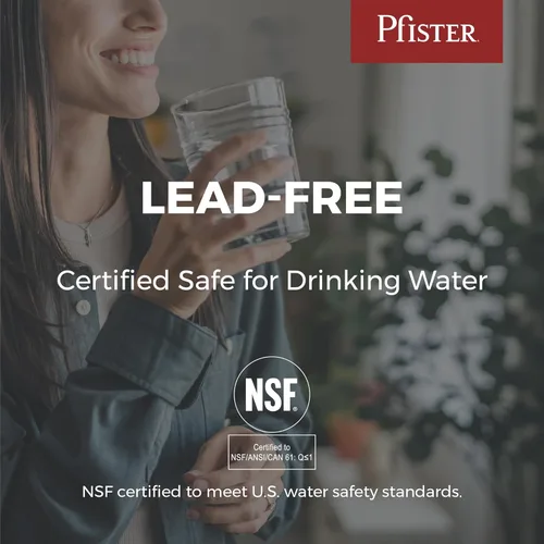 Vista 11 de Pfister Miri 2.0 Llave de cocina con rociador extraíble y dispensador de jabón, de un solo mango, arco alto, certificada por NSF, acabado en oro Oro
