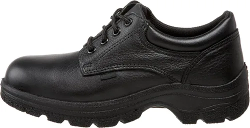 Vista 7 de Thorogood Soft Streets - Zapatos Oxford de trabajo con puntera lisa para mujer, cuero negro de alta calidad con plantilla cómoda y suela