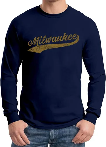 Vista 4 de UGP Campus Apparel Hometown Baseball Script - Hometown Pride, Pitcher - Camiseta de manga larga