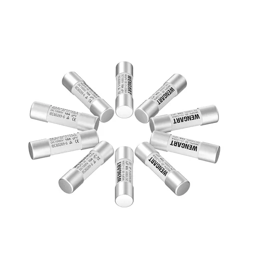 Vista 6 de Fusibles Solares Wengart WGPV-30, DC1000V 10Amp, 10x38mm, I133kA, Fusibles Fotovoltaicos Rápidos para Aplicaciones Solares Fotovoltaicas, 10 piezas