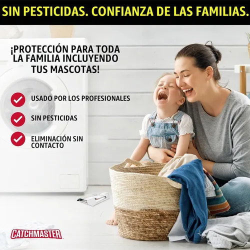 Vista 8 de Catchmaster - Trampa para cucarachas con poderoso cebo a base de alimentos – Trampas adhesivas (paquete de 10) Mata cucarachas para la casa