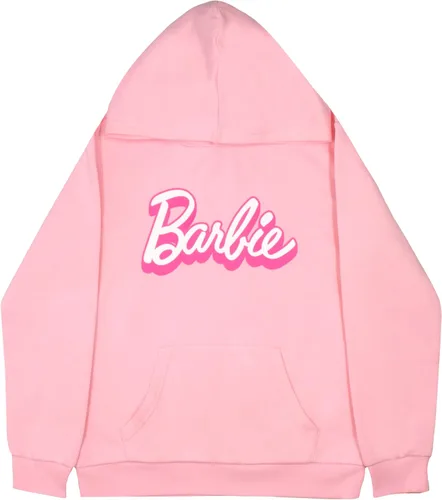 Vista 2 de Barbie Sudadera con capucha para niñas con logotipo cursivo para niños