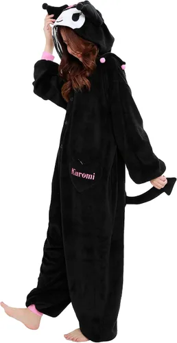 Vista 6 de SAZAC Kuromi Kigurumi - Mono de disfraz de Halloween
