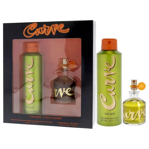 Vista 4 de Curve for Men - Fragancia para hombre, estuche de regalo para hombre, 2 piezas