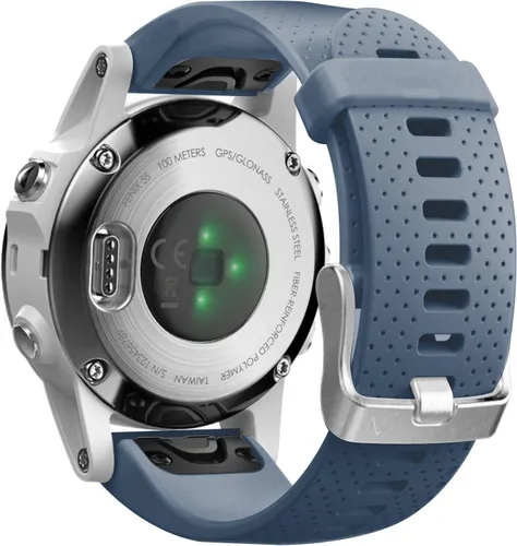 Vista 13 de NotoCity Correa de reloj compatible con Fenix 5S/6S/7S/8 de 1.693 in, correa de repuesto de silicona suave Quickfit (hebilla plateada, 2 unidades)