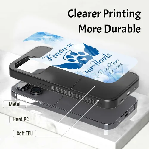 Vista 3 de Fundas de teléfono personalizadas para Apple iPhone 5 6 7 8 11 12 13 14 Pro Max Plus Mini Xr Xs SE Samsung Moto Pixel Blue Lindas fundas
