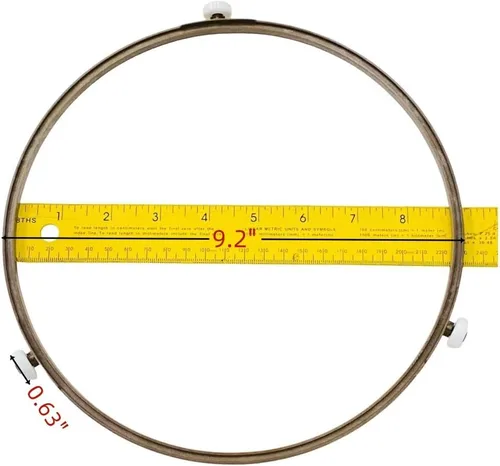Vista 4 de WB02X10806 Anillo giratorio de microondas para GE 3512502300-1, JE1140BD001, JES1142SJ01, JES1142SJ03, JE1160BD001, JES1344SK03, JES1142WD05