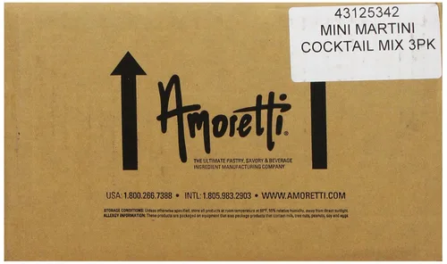 Vista 3 de Amoretti Premium Martini Cocktail Mix Classic Minis (Cosmopolitan, Lemon Drop y Sour Apple), 3.4 onzas líquidas (paquete de 3)
