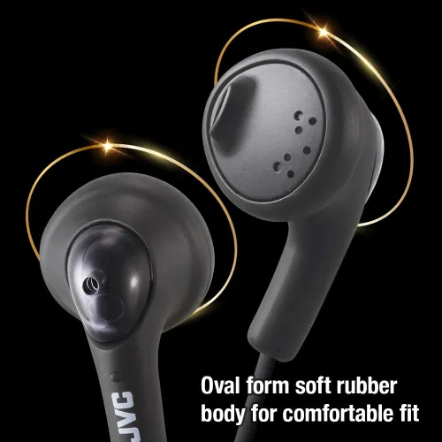 Vista 3 de JVC HAF160B Gumy Ear Bud. Audífonos intraurales color negro
