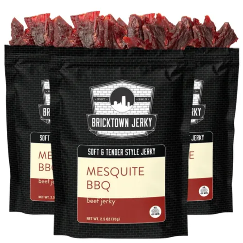 Vista 15 de Honey Pepper Soft and Tender Style Best Beef Jerky - Paquete de 3 - Prueba nuestra carne seca de res suave de mejor sabor - 7.5 onzas en total.