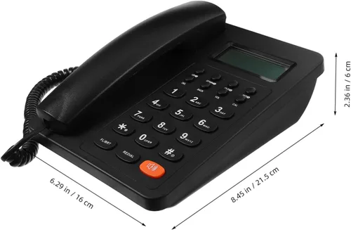 Vista 2 de ARTIBETTER Escritorio Teléfono Oficina Teléfono comercial Reutilizable Teléfono doméstico Artesanía fina Aspecto clásico