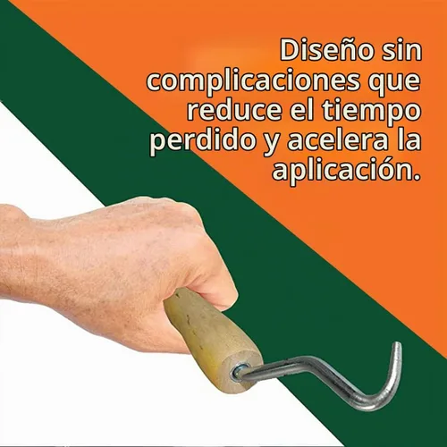 Vista 2 de WOLF - Herramienta manual para atar atar con gancho de acero giratorio suave y mango de madera contorneada, 7 pulgadas, torcedor de alambre