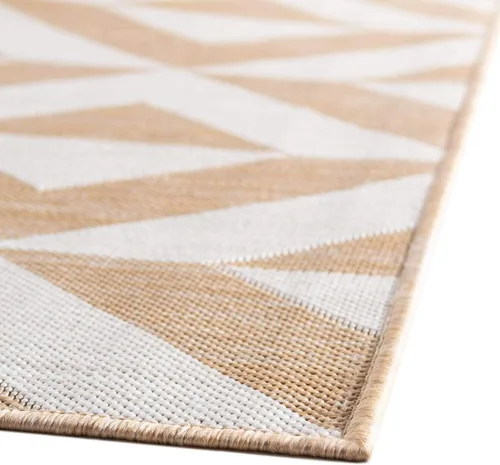Vista 7 de Unique Loom Jill Zarin Outdoor Collection - Alfombra rectangular (2 pies 2 pulgadas x 3 pies 1 pulgadas, rectangular, beige y marrón)