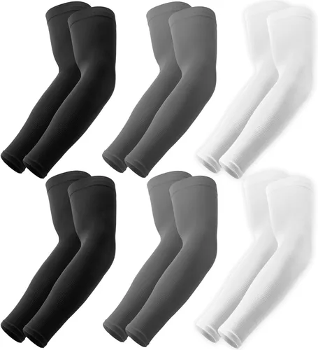 Vista 16 de OutdoorEssentials Mangas de brazo con protección solar UV, manga de compresión para brazos, mangas de brazo UV para hombres, mujeres, mangas