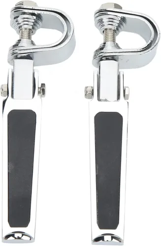 Vista 7 de Estriberas Abrazadera en U, mini estriberas para bicicleta, protector de motor, reposapiés para motocicleta, bicicleta de calle con barra de choque