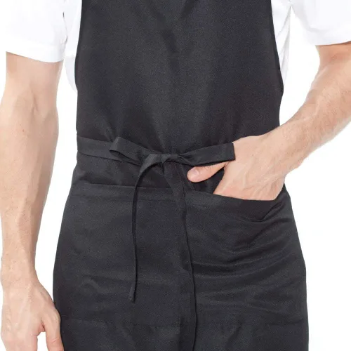 Vista 4 de BE THE CHEF Pack de 2 botones ajustables con 2 bolsillos para restaurante, cafetería, cocina, chef, camarero, camarera