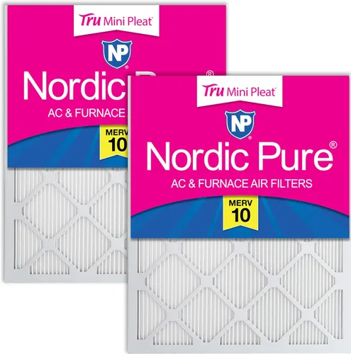 Vista 61 de Nordic Pure 20x20x1 (Tamaño real: 19 1/2 x 19 1/2 x 3/4) Filtros de aire para caldera/aire acondicionado Poly Green MERV 6 – Reduce el polvo