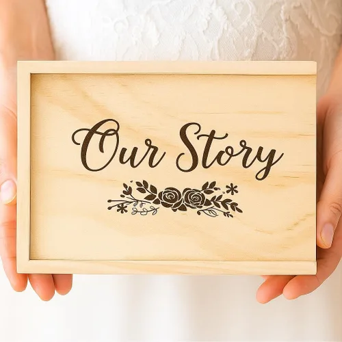 Vista 12 de Koyal Wholesale Caja de recuerdo grabada para álbum de fotos de boudoir solo para tus ojos, regalo de despedida de soltera para novia futura boda