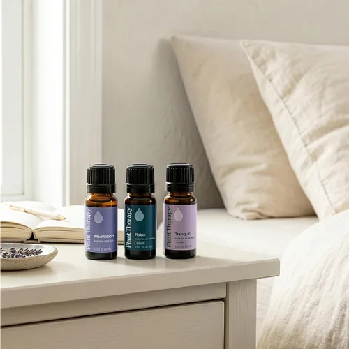Vista 6 de Plant Therapy Set de mezcla de aceites esenciales de relajación 100% puro, sin diluir, aromaterapia calmante, alivio del estrés, sueño reparador