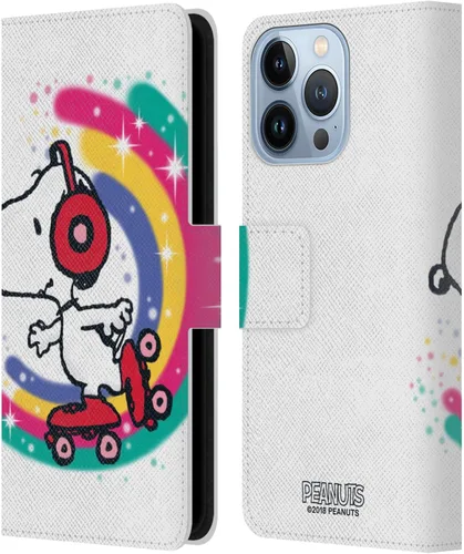 Vista 106 de Head Case Designs Funda de piel con licencia oficial de Peanuts Beach Surf Snoopy Boardwalk Airbrush compatible con Apple iPhone 11