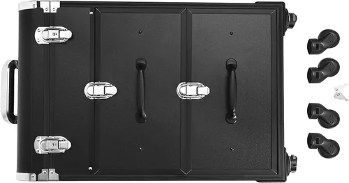 Vista 2 de TFCFL Estuche de carrito de maquillaje de 3 niveles, Negro -, Elegante