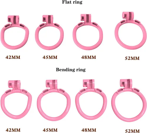 Vista 3 de Jaula de castidad para hombre, dispositivos de castidad masculina, jaula de pene pequeña para hombres, jaula de castidad plana BDSM Cage F001