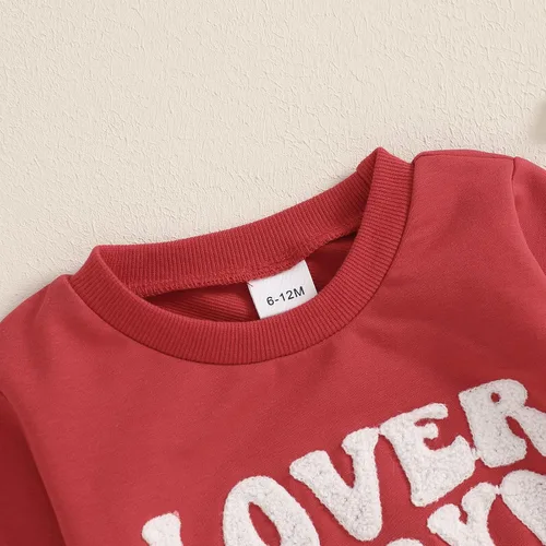 Vista 72 de Sudadera con cuello redondo para el día de San Valentín para bebé, niña, niño, para el día de San Valentín