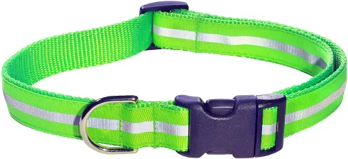 Vista 7 de Collar de perro con calavera reflectante negra: 1/2 pulgada de ancho, se ajusta de 6 a 12 pulgadas, fabricado en Estados Unidos. Negro