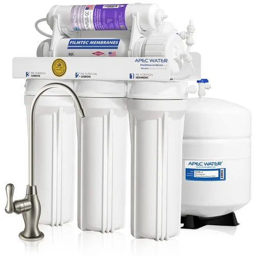 Vista 11 de APEC Water Systems RO-PUMP-120V Sistema de filtración de agua potable de ósmosis inversa ultra seguro de nivel superior con bomba de refuerzo