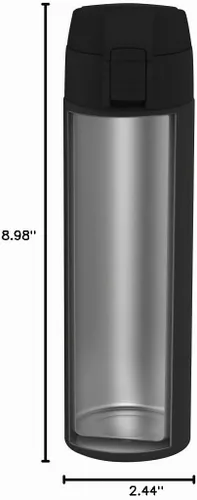 Vista 8 de Zwilling 39500-508-0 Taza de viaje 15.2 fl oz Negro, 18/8 acero inoxidable