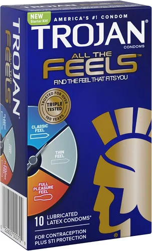 Vista 3 de Trojan All The Feels - Preservativos de látex, 10CT