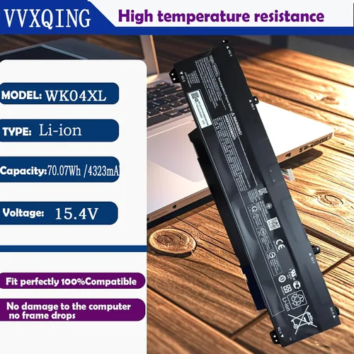 Vista 2 de WK04XL Reemplazo de batería para HP Victus 16-E 16-D 16-R 16-S 15-FB 15-FA M38822-1D1 M39179-005 Victus Gaming 16-R 16-S 16T-R 16T-S/Omen 16-C 16-B