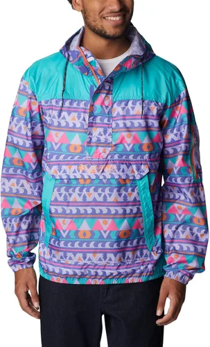 Vista 12 de Columbia Cortavientos Challenger para hombre pepita dorada/verde piedra